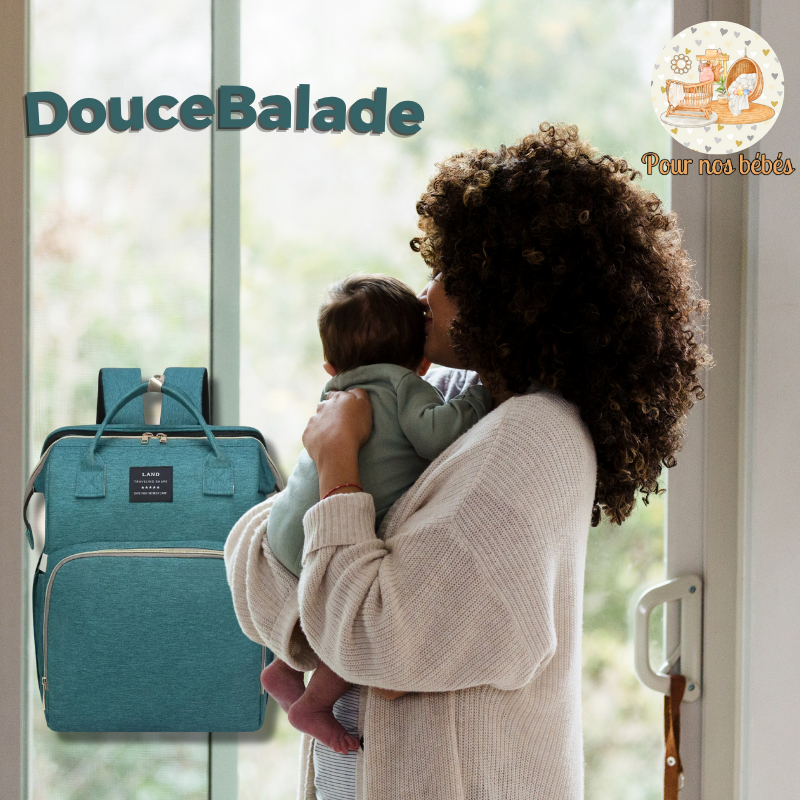 DouceBalade – Sac à Langer 3-en-1 avec Matelas Intégré