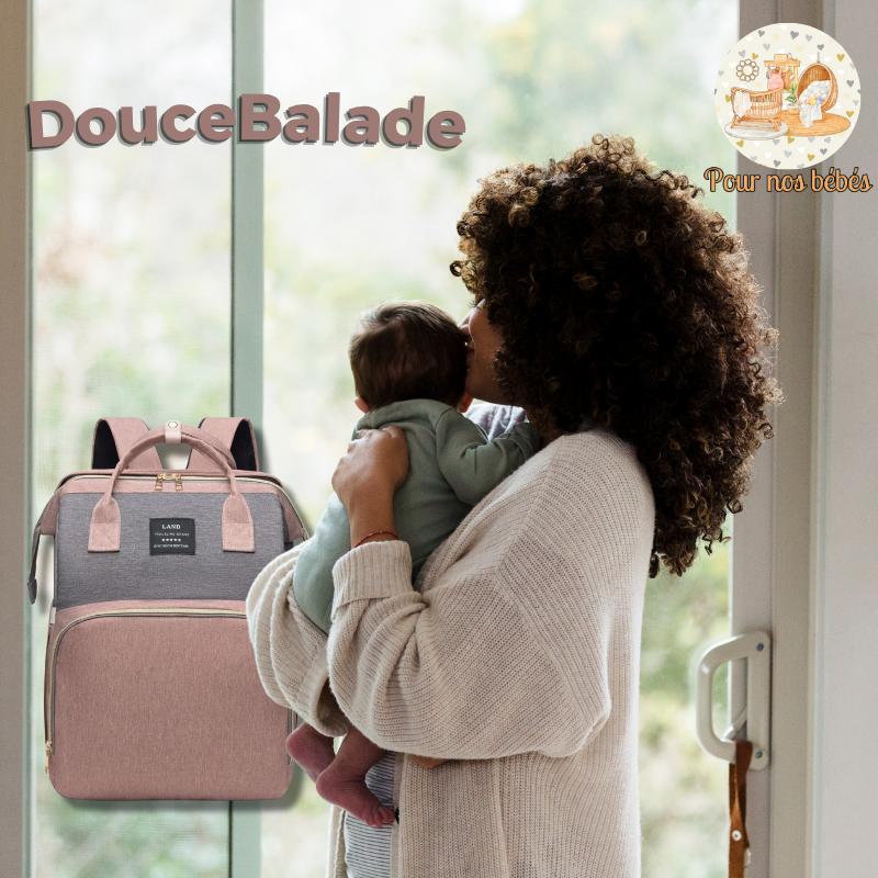 DouceBalade – Sac à Langer 3-en-1 avec Matelas Intégré
