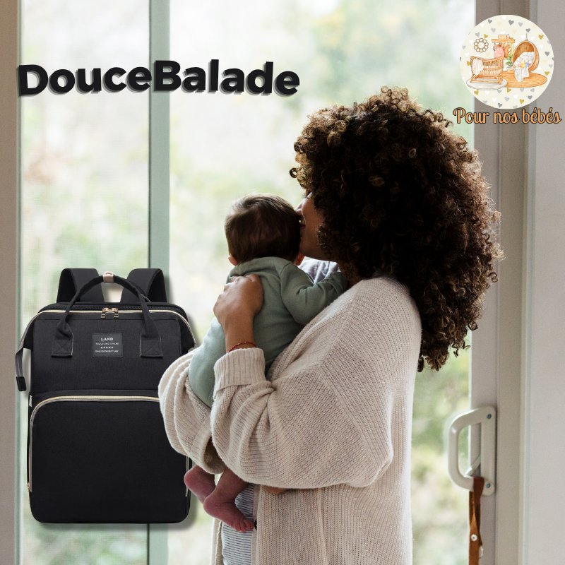 DouceBalade – Sac à Langer 3-en-1 avec Matelas Intégré